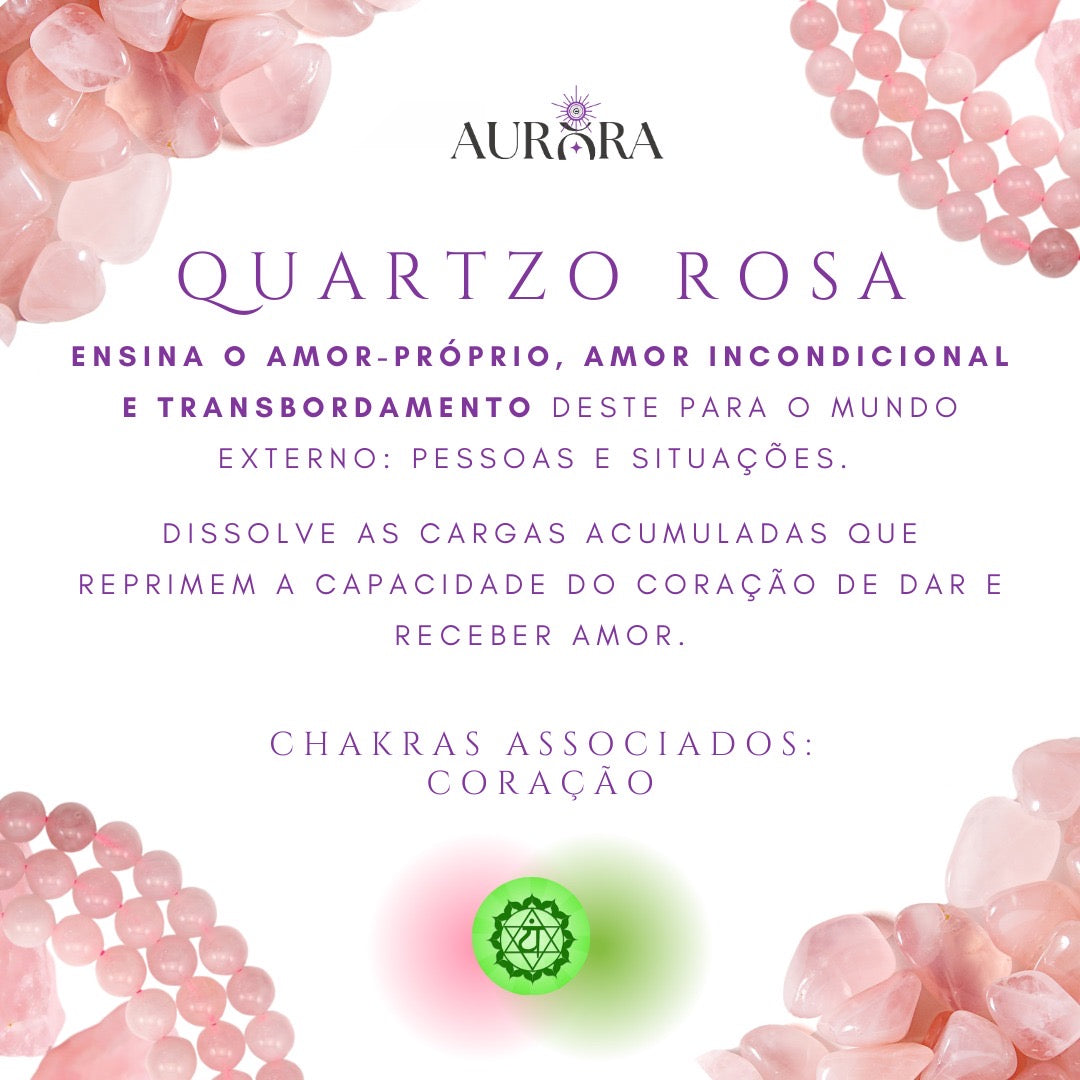 Quartzo Rosa com esferas 7 Chakras